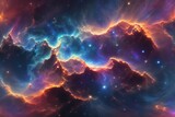 Fototapeta Kosmos -  Generate high-resolution images of stunning nebulas located deep within the universe. patterns