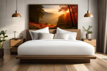 Wall Mural - modern living room with sofa