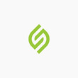 CS green leaf logo concepts