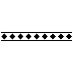 Wall Mural - Aztec pattern icon vector. Border illustration sign. Tribal pattern symbol or logo.
