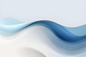 Wall Mural - Abstract Moving Designed Horizontal Banner With Dark Gray, Light Gray and Blue Chill Colors. Fluid Curved Lines With Dynamic Flowing Waves and Curves.