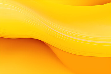 Wall Mural - Elegant Surreal Cover With Amber, Gold and Tangerine Yellow Colors. Fluid Curved Flowing Waves and Curves.