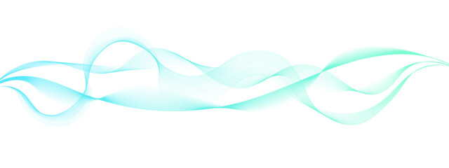 Wall Mural - Modern abstract colorful transparent wave