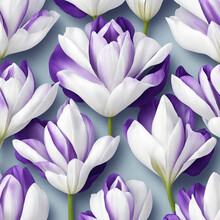 Abstract Purple And White Lily Floral Background Illustration