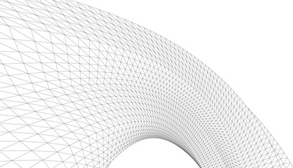 Canvas Print - Abstract geometric shape 3d illustration