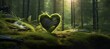 Enchanting Forest of Love: Heart-shaped Tree Blossoming with Romance and Serenity