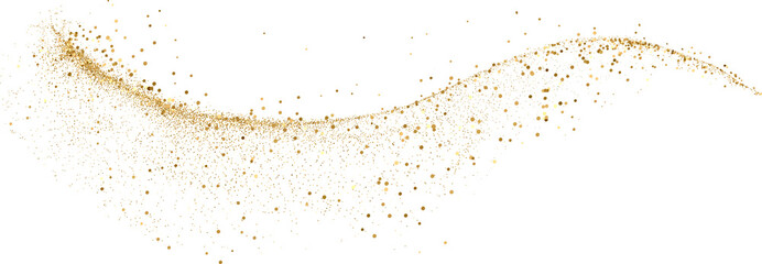 Wall Mural - gold glitter shiny swirl