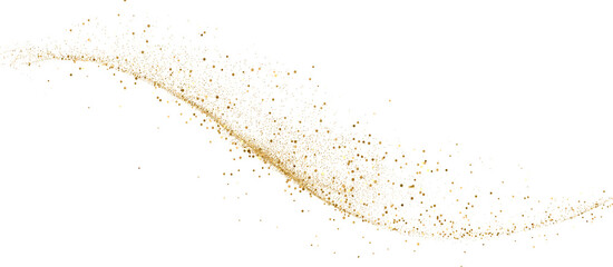 Wall Mural - gold glitter shiny swirl