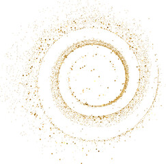 Wall Mural - Gold Glitter shiny swirl