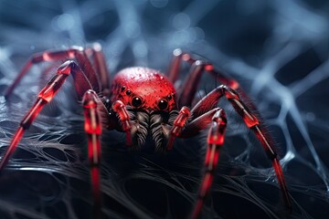 Wall Mural - macro photographs of spiders and webs