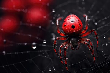 macro photographs of spiders and webs