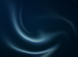 Wall Mural - Abstract flowing, liquid, wavy, curved and glowing blue shapes on dark blue background. High resolution full frame blurry and dynamic background.