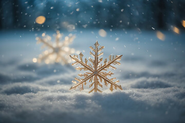 Wall Mural - christmas snowflake