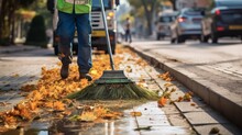 The Municipal Worker's Dedication to Clean Streets. Generative AI