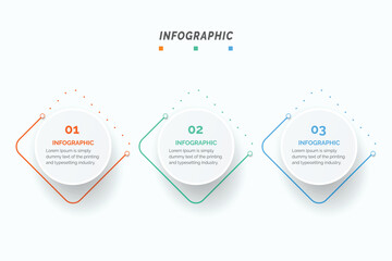 Wall Mural - Business data visualization. Process chart. Abstract elements of graph, diagram with 3 steps, options, parts, or processes. Vector business template infographic, design, vector,2,3,4,5,6,