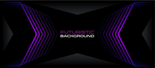 Abstract purple geometric lines on dark background.  Futuristic modern technology, vector template.

