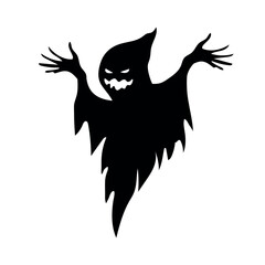 Sticker - ghost creature silhouette