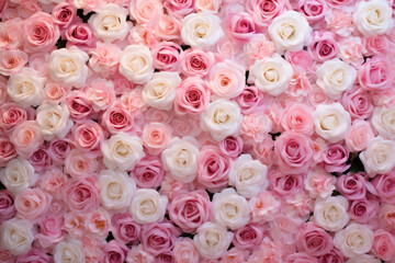  Pink roses background