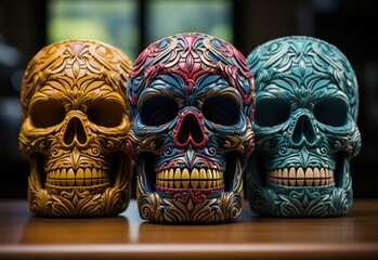 Wall Mural - Decorative_skulls_with_great_designs 