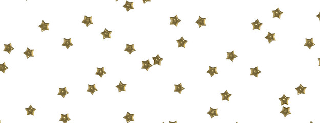 XMAS stars. Confetti celebration, Falling golden abstract decoration for party, birthday celebrate,