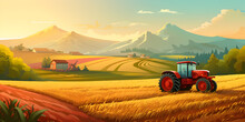 Poster Background Of Agriculture Concept