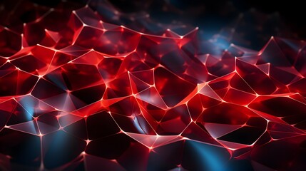 Red abstract networking technology background