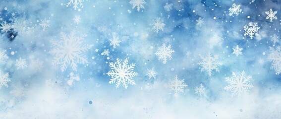 Wall Mural - christmas snowflake background generative ai