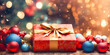 Happy Gift Box for Important Days on christmas day and happy new year. Christmas tree, Xmas eve, Boxing day, New year celebration, happy new year concept. AI Generative.