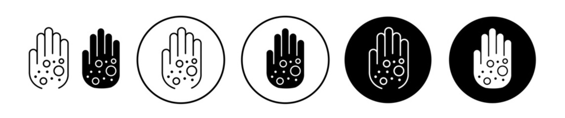 Wall Mural - Rash hand icon set. vector symbol illustration.