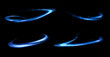 Abstract light lines of speed movement, blue colors. Light everyday glowing effect. semicircular wave, light trail curve swirl, optical fiber incandescent png. EPS10

