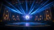 a theater stage with dramatic stage lighting, capturing the essence of captivating live performances