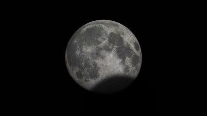 Wall Mural - partial lunar eclipse
