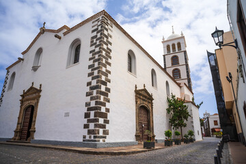 Poster - The Church of Santa Ana (Iglesia de Santa Ana). The small town of Garachico on the northern coast of Tenerife. Canary Islands. Spain.