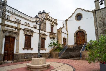 Poster - The town hall in the old town of Icod de los Vinos, on the northern coast of Tenerife. Canary Islands. Spain.