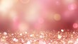  a pink and gold glitter background with a blurry background.  generative ai