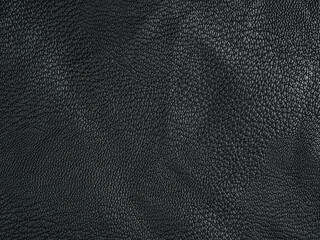 Wall Mural - Leather black fabric background texture close-up