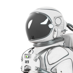 Wall Mural - astronaut id profile picture on side view