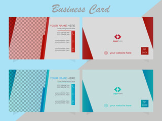 Modern Double-sided creative business card and Clean template.