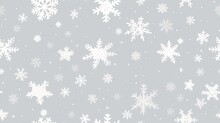  A Gray And White Snowflake Pattern With White Snow Flakes.  Generative Ai