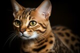 the bengal cat is a distinct and unusual breed with a striking resemblance to a leopard or ocelot. Generative AI