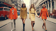 Swinging London in the 60s with a primary focus on full-bodied female models