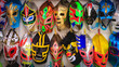 Lucha Libre Wrestling Masken in Mexiko-Stadt