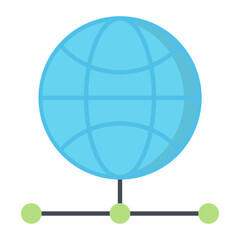 Web Network Flat Icon