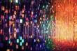 Colorful dazzling backdrop with vibrant light displays. Generative AI