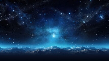 Wall Mural - science fiction science and technology starry sky nebula background material