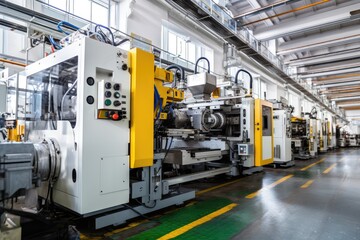Poster - Machine tools at work in a modern factory