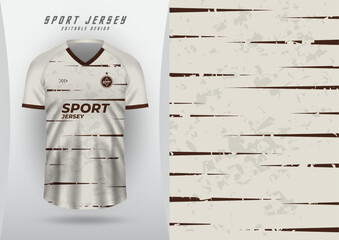 Wall Mural - Background for sports, jersey, football, running jersey, racing jersey, cycling, cream texture, pattern, grunge and brown lines.