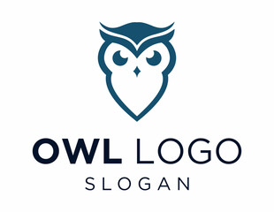 Wall Mural - Logo about Owl Logo Design created using the CorelDraw application. on a white background.