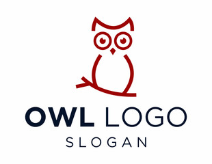 Wall Mural - Logo about Owl Logo Design created using the CorelDraw application. on a white background.