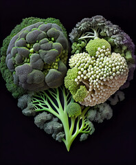 Sticker - Heart of vegetables.